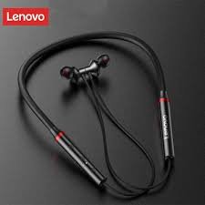 Lenovo HE05 Wireless Neckband Bluetooth 5.0 Headphone Wireless Headset With Heavy Bass Stereo Earphones High Quality Magnetic Attraction Intelligent Noise Reduction Cancelling Sports Headset