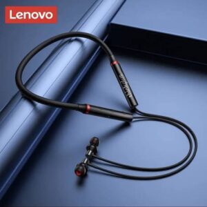 Lenovo HE05 Wireless Neckband Bluetooth 5.0 Headphone Wireless Headset With Heavy Bass Stereo Earphones High Quality Magnetic Attraction Intelligent Noise Reduction Cancelling Sports Headset