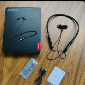 Lenovo HE05 Wireless Neckband Bluetooth 5.0 Headphone Wireless Headset With Heavy Bass Stereo Earphones High Quality Magnetic Attraction Intelligent Noise Reduction Cancelling Sports Headset