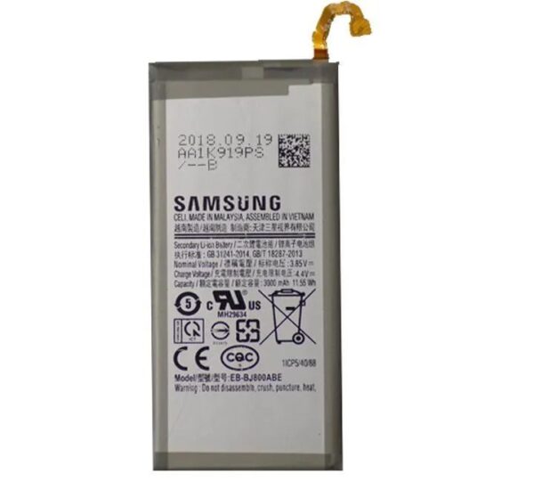 Samsung Galaxy J6 2018 _ A6 2018 _ J8 2018 _ On6 2018 Battery Replacement with 3000 mAh Capacity- Silver