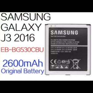 Samsung Galaxy J3 Battery Replacement EB-BG530CBE Battery with 2600mAh Capacity-Silver