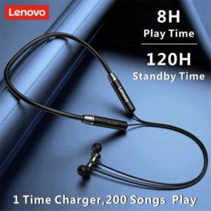 Lenovo Necband HE05 Wireless Bluetooth 5.0 Neckband Earbuds Sports Waterproof Headset Hi-Fi Sound Bass In-Ear Earphone
