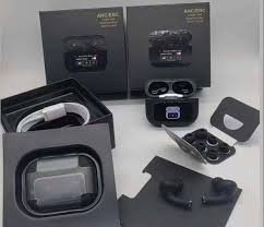 A9 Pro AirPods_ Touch Screen Display Wireless Airpods_ Bluetooth 5.4, Super Sound Bass, Active Noise Cancelation ANC & ENC Charging Case Type C and Extra Ear-Buds, Pop-Up Feature Compatible with All Devices