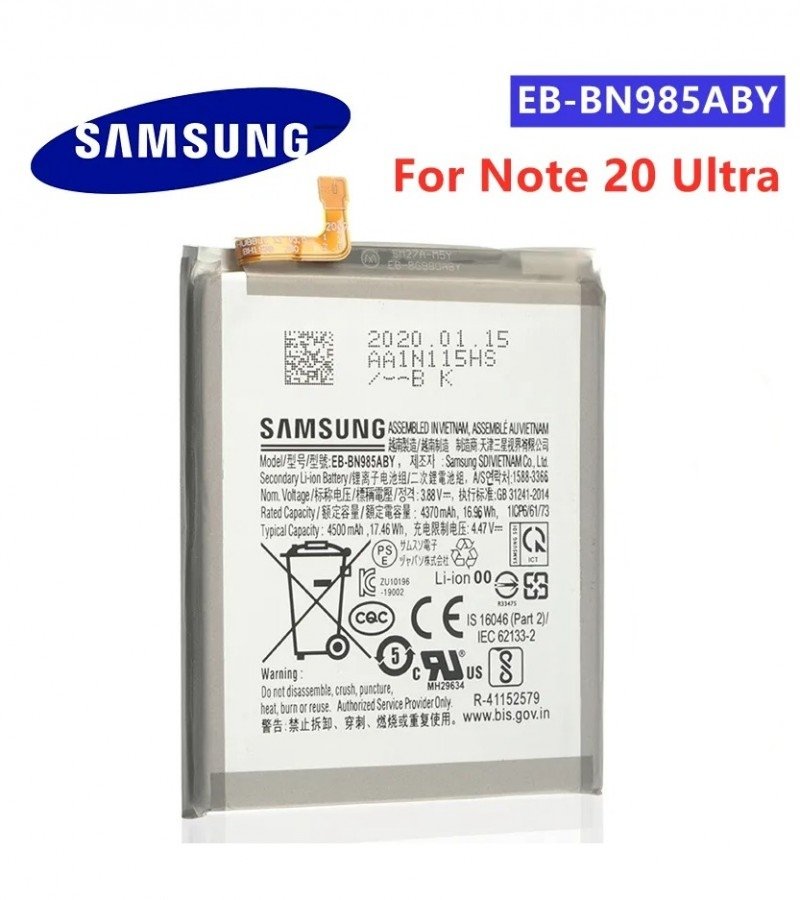 Original Samsung Galaxy Note 20 Ultra 4G Battery EB-BN985ABY Capacity-4500mAh