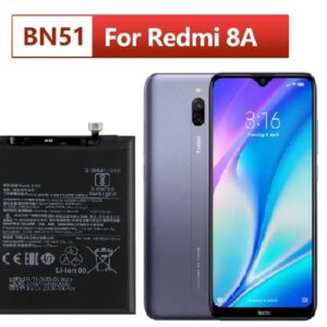 Redmi 8 / Redmi 8A Battery Replacement Mi BN51 Battery for with 5000mAh Capacity-Black