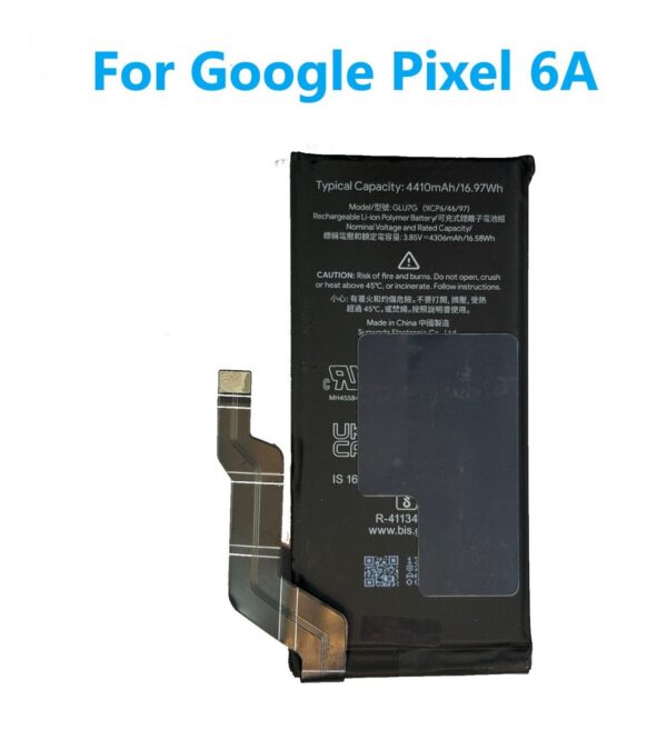 GLU7G Original Battery For Google Pixel 6A Capacity: 4410mAh