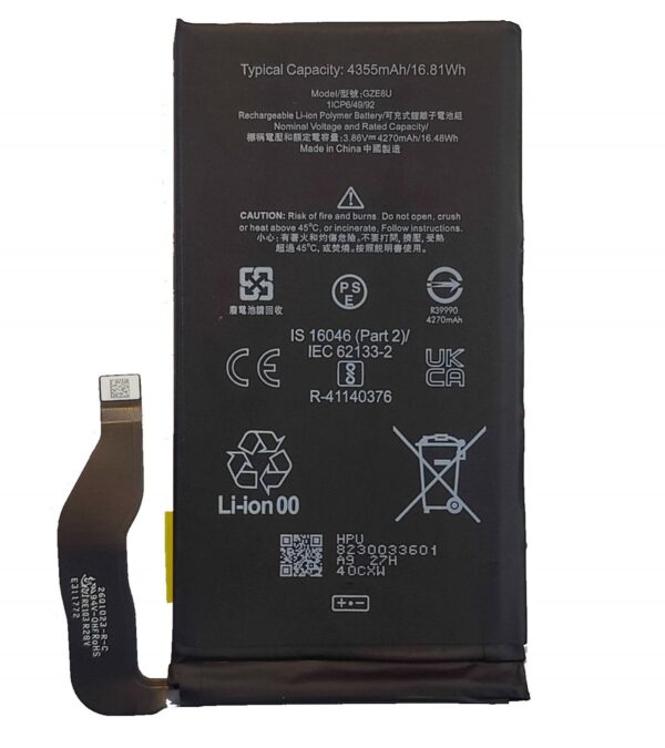 Google Pixel 7 Original Battery GZE8U Capacity: 4355mAh