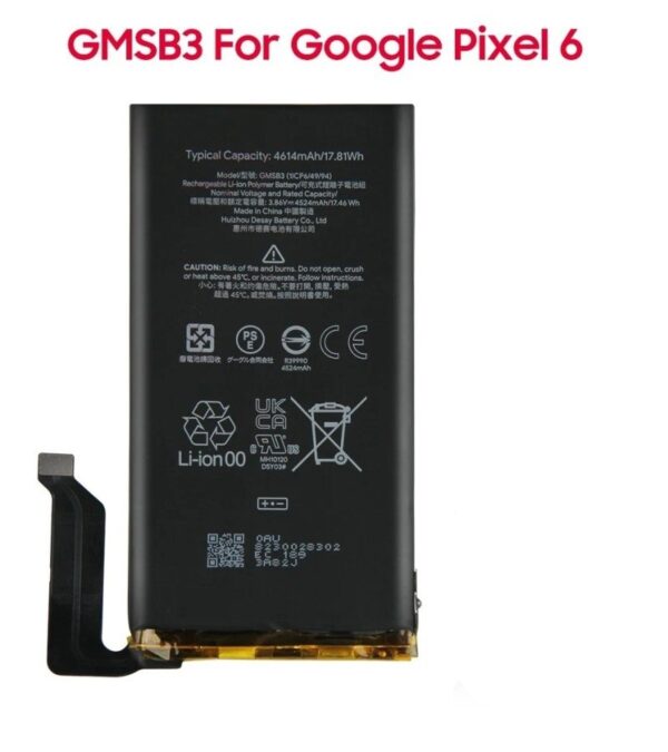 Google Pixel 6 Battery GMSB3 Replacement Premium Quality 4614mah Battery For Pixel 6