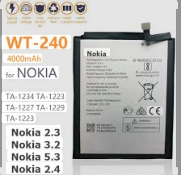 Battery for Nokia 3.2 TA-1211 TA-1214 TA-1206 TA-1209 TA-1156 TA-1159 TA-1164 Battery