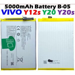 Vivo Y20 , Y20s , Y12s Battery Replacement B-05 Battery with 5000mAh capacity-Silver