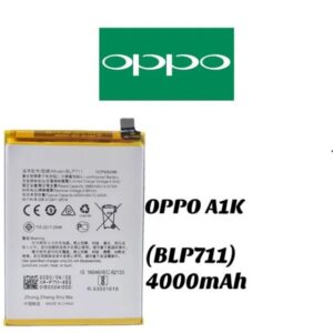 OPPO A1k Battery Replacement BLP711 Battery with 4000mAh Capacity , Battery For OPPO A1K