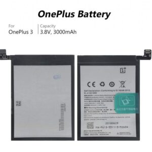 OnePlus BLP613 Replacement Battery for OnePlus 3 (1+ 3) with 3000 mAh Capacity