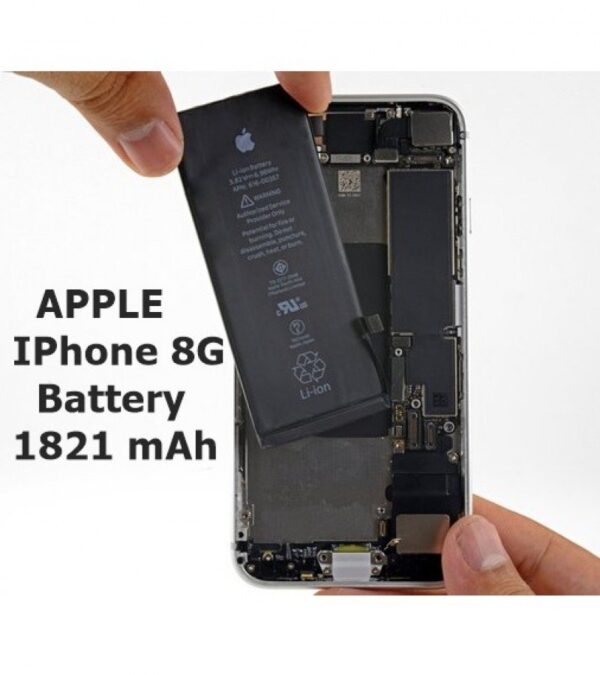 Apple IPhone 8 New Original Battery with 3.82V & 1821mAh Capacity - Black