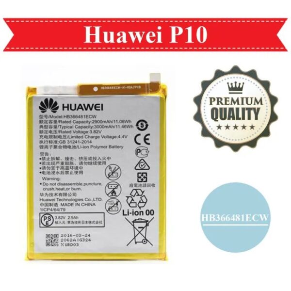 Huawei P10 Battery WAS-LX1 HB366481ECW Battery For P10 - 3000mAh