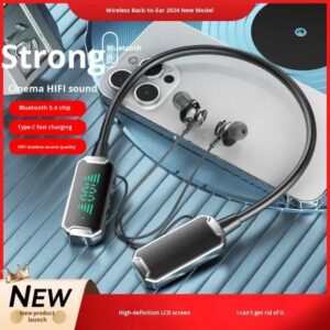 Wireless Neckband Bluetooth Earphones Headphones Outdoor Sports Headset 5.3 With Charging Bin  Earbuds for Muisc